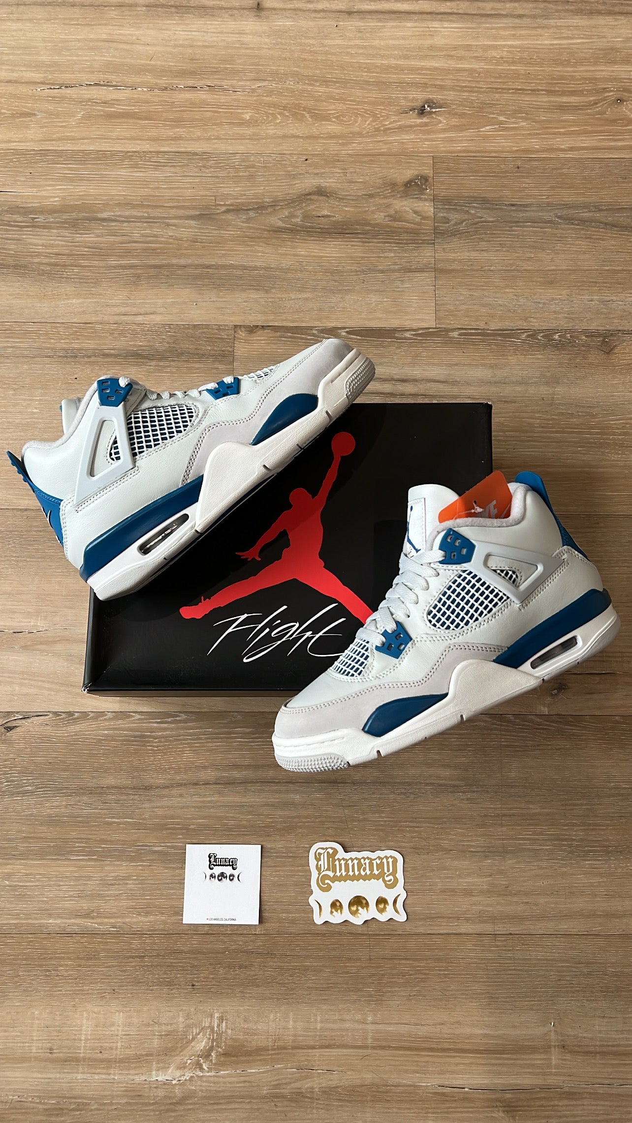 JORDAN 4 RETRO MILITARY BLUE (2024) (GS)