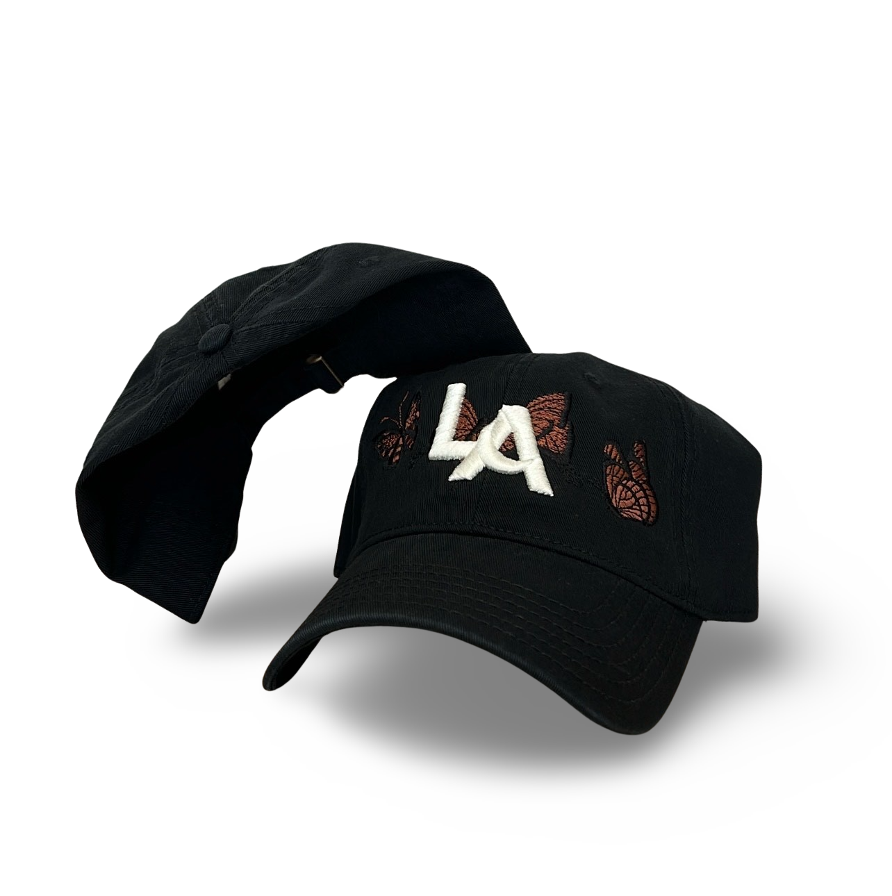 Black Dad Cap Moon LA