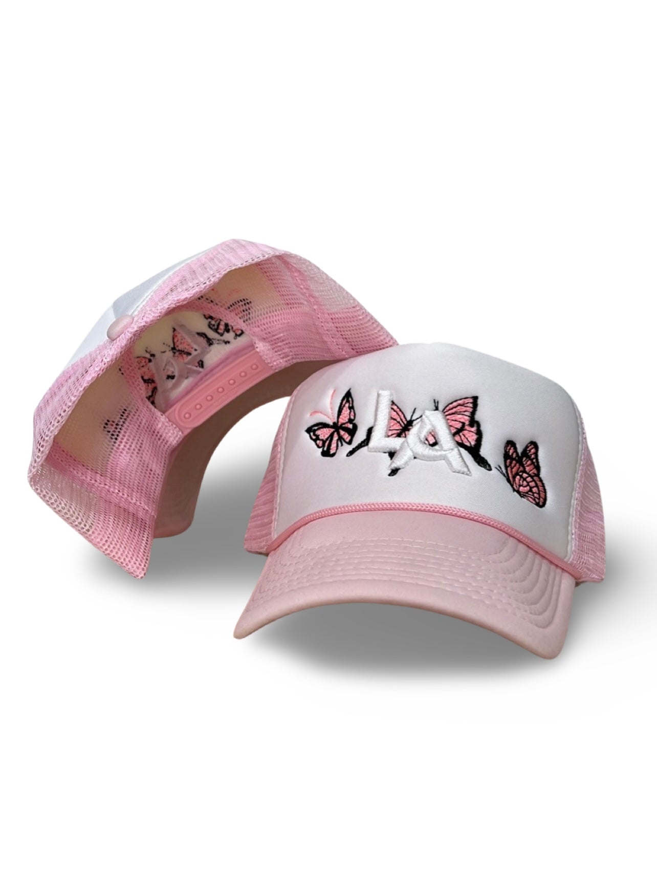 Pink/ White Trucker Moon LA