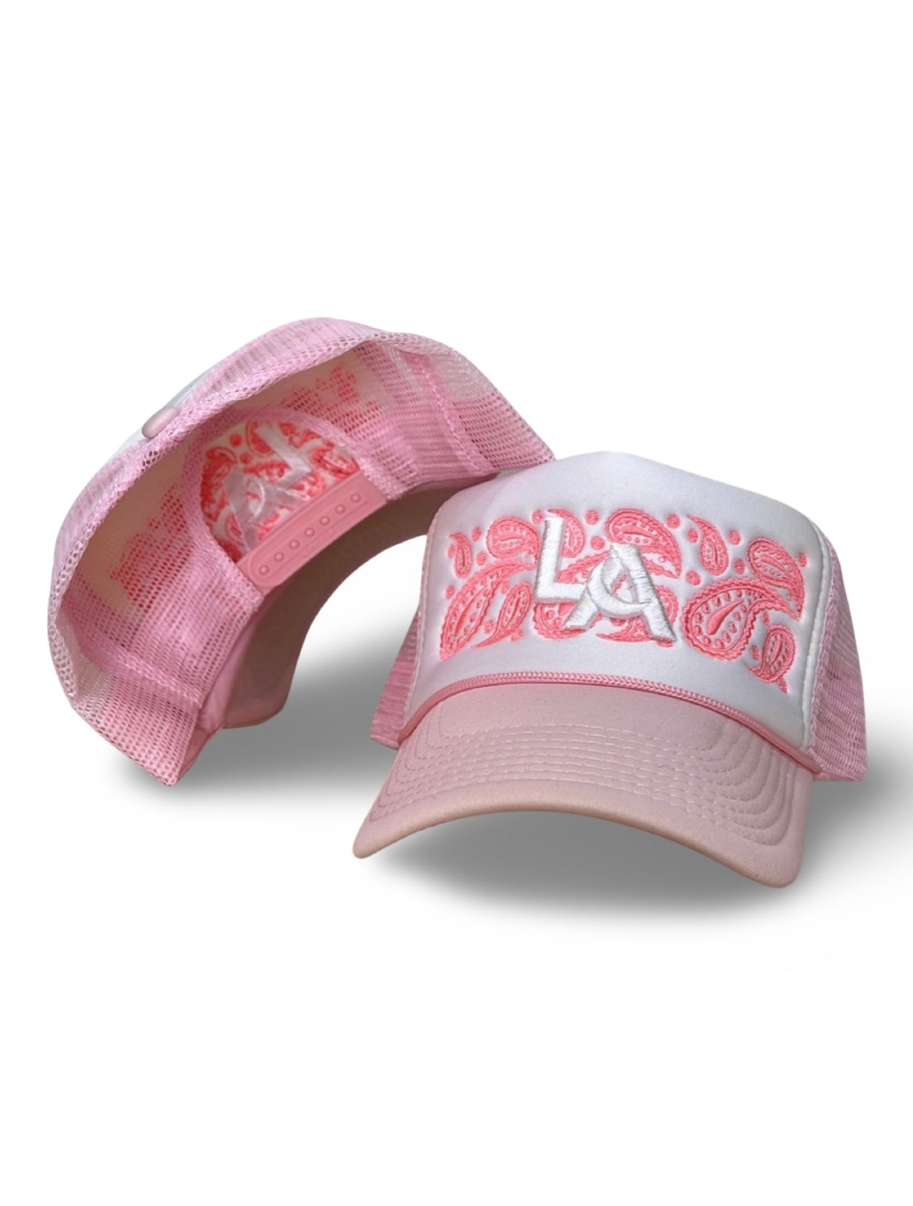 Pink/ White Trucker Moon LA