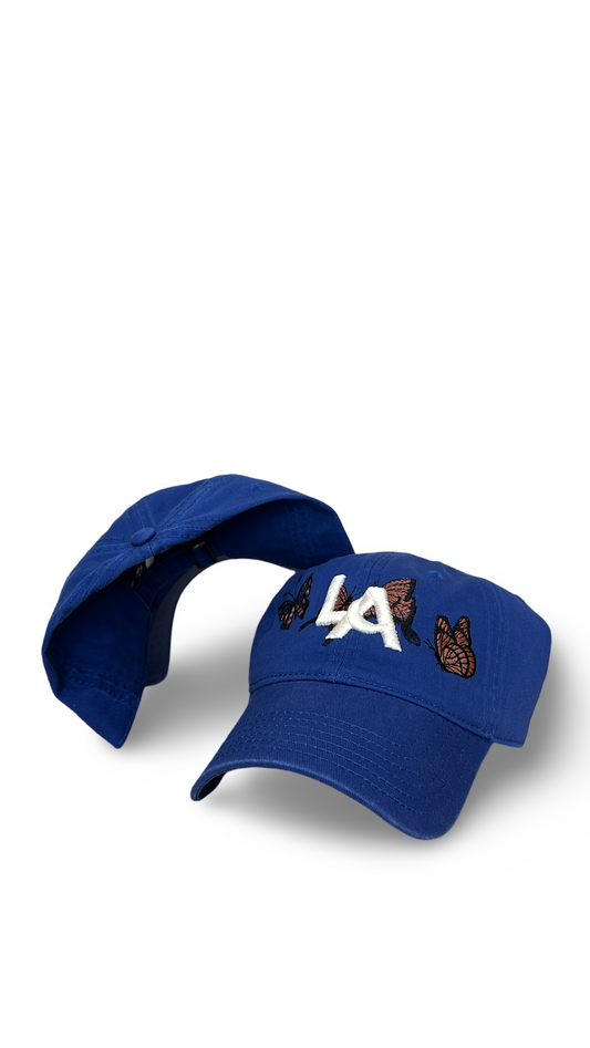 Royal Blue Dad Cap Moon LA